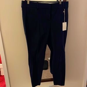 Cameron slim crop pant in bi-stretch cotton blend SZ 14 Navy